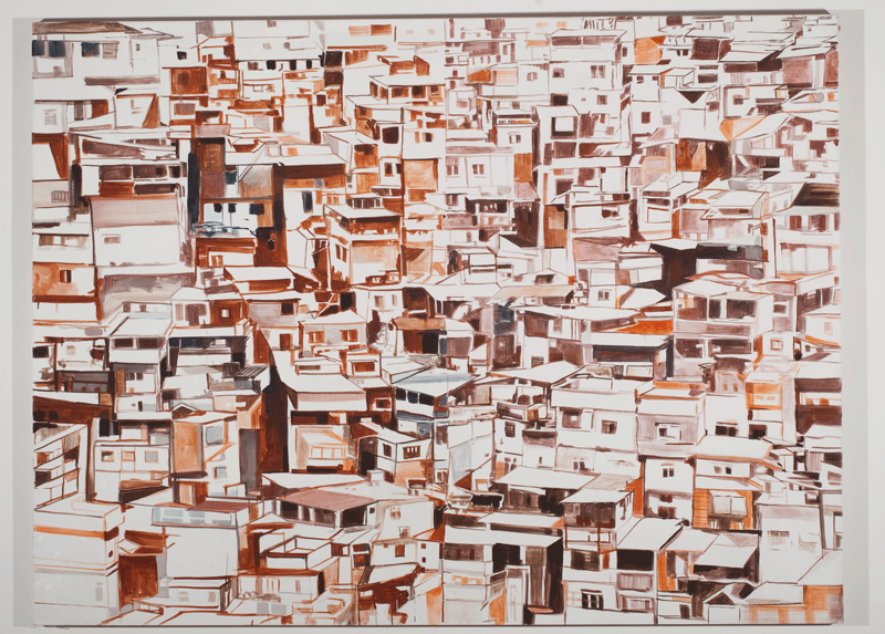 07_Fremder Verkehrsort Favela3 180x240cm Oel_Leinwand 2010