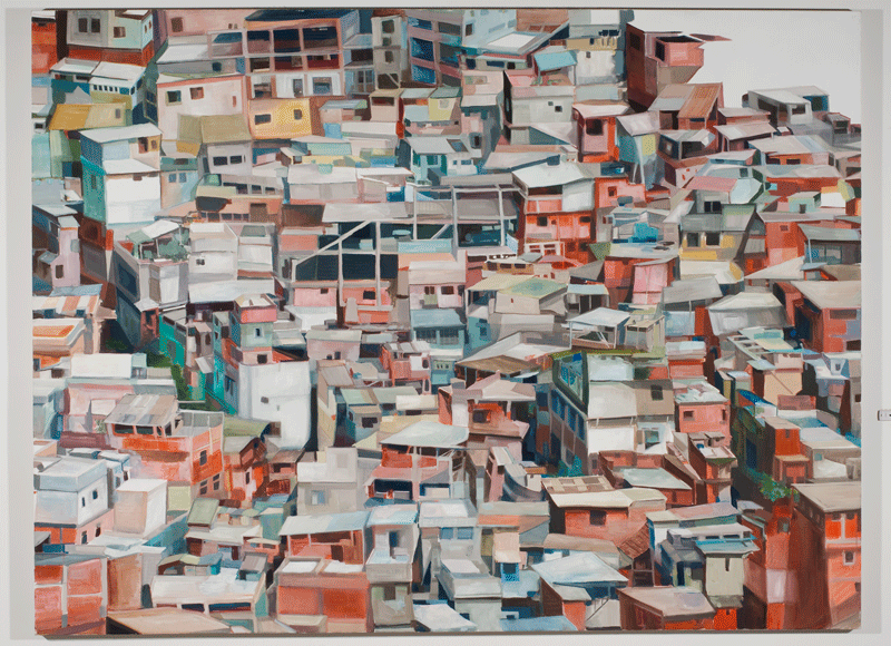 08_Fremder Verkehrsort Favela2 180x240cm Oel_Leinwand 2010